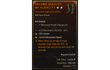 Legendary Boots[*34.5 MS | *352 Armor | 424 Life]