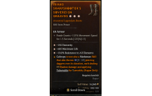 Legendary Boots[*18 ResistAll | *182 DEX | *685 Life]