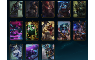 Unranked -  24 Skins, 62 Champs [1x Mythic Skin, 320 BE, 163 LVL, 208 RP and MORE!]