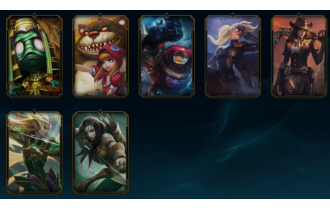 Unranked -  33 Skins, 55 Champs [1x Mythic Skin, 13496 BE, 144 LVL, 45 RP and MORE!]