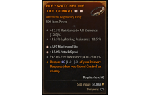 Legendary Ring[*15 ATKSPD | *685 Life | 43 FR]