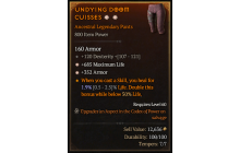 Legendary Pants[*352 Armor | *685 Life | 120 DEX]