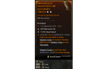 Legendary Gloves[*15 ATKSPD | *685 Life | 115 DEX]