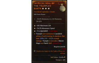 Legendary Amulet[Druid | *3 QS | *34.5 MS]