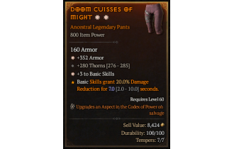 Legendary Pants[*3 BasicSkills | *352 Armor]