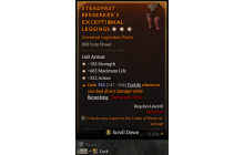 Legendary Pants[*352 Armor | *182 STR | *685 Life]