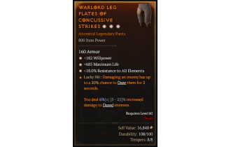 Legendary Pants[*18 ResistAll | *182 WP | *685 Life]