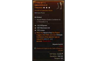 Legendary Boots[*352 Armor | *182 WP | *685 Life]