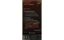 Legendary Two-Handed Axe[*150 DMG_Crit | *363 STR | *1370 Life]