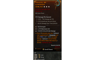 Legendary Two-Handed Axe[*150 DMG_Crit | *363 STR | *1370 Life]