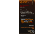 Legendary Two-Handed Mace[*150 DMG_Vulnerable | *363 WP | *1370 Life]