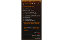 Legendary One-Handed Sword[*75 DMG_Vulnerable | *182 STR | *685 Life]