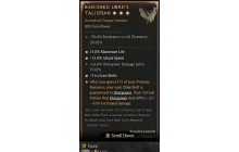 Banished Lord's Talisman[*DMG 60 | *3 CoreSkills | *15 ATKSPD | *15 %Life | 63 DMG_Overpower]