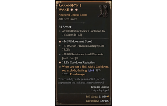 Rakanoth's Wake[*DMG 1744 | *34.5 MS | *13.2 CDR | 28 ResistAll | 71 DMG_NonPhys]