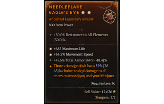 Legendary Amulet[*34.5 MS | *685 Life | 47.6 TA]