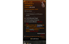 Legendary Amulet[Barbarian | *3 Counteroffensive | *34.5 MS | *13.2 CDR]