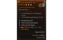 Legendary Ring[*9 Crit | *685 Life | *9 LHC]