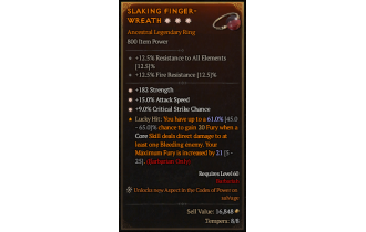 Legendary Ring[*9 Crit | *15 ATKSPD | *182 STR]