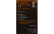 Legendary Chest Armor[*352 Armor | *182 STR | *685 Life]