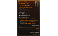 Legendary Pants[*3 BasicSkills | *182 DEX | *685 Life]