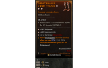 Legendary Boots[Druid | *4 Hurricane | *182 WP | *685 Life]