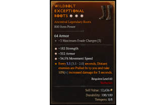 Legendary Boots[*34.5 MS | *352 Armor | *182 STR]