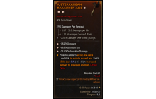 Legendary One-Handed Axe[*75 DMG_Vulnerable | *182 WP | *685 Life]