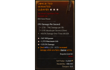 Legendary Two-Handed Axe[*105 DMG | *363 WP | *1370 Life]