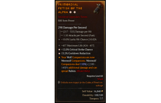 Legendary Totem[*13.2 CDR | *12 Crit | 457 Life]