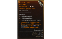 Legendary Gloves[*15 ATKSPD | *685 Life | 8 LHC]