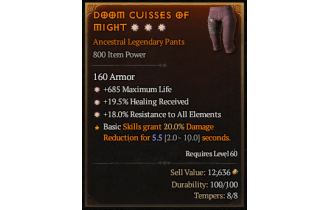 Legendary Pants[*18 ResistAll | *685 Life]