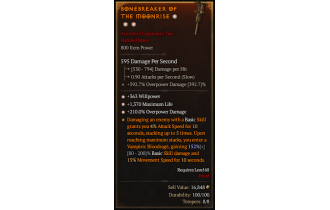 Legendary Two-Handed Mace[*210 DMG_Overpower | *363 WP | *1370 Life]