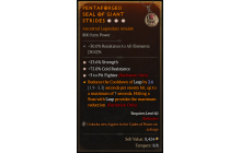 Legendary Amulet[Barbarian | *3 PitFighter | *23.6% STR | *75 CR]