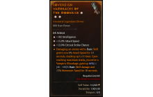 Legendary Gloves[*12 Crit | *15 ATKSPD | *182 INT]