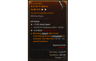 Legendary Gloves[Rend | *4 Rend | *15 ATKSPD]