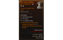 Legendary Chest Armor[*3 Defensive | *352 Armor | *685 Life]