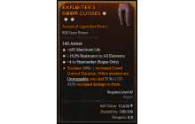 Legendary Pants[Rogue | *4 Heartseeker | *18 ResistAll | *685 Life]