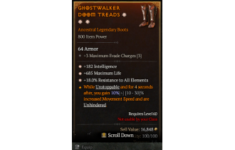 Legendary Boots[*18 ResistAll | *182 INT | *685 Life]