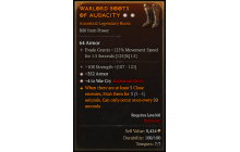 Legendary Boots[Barbarian | *4 WarCry | *352 Armor | 108 STR]