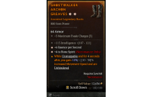 Legendary Boots[Necromancer | *4 BoneSpirit | *6 ESpS | 113 INT]