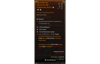 Legendary Boots[*34.5 MS | *352 Armor | *182 INT]