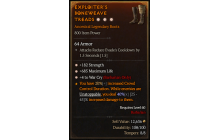 Legendary Boots[Barbarian | *4 WarCry | *182 STR | *685 Life]