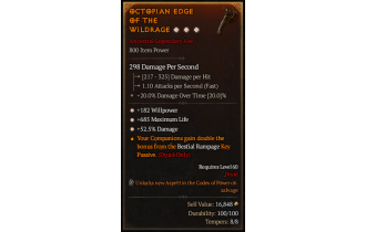 Legendary One-Handed Axe[*52.5 DMG | *182 WP | *685 Life]