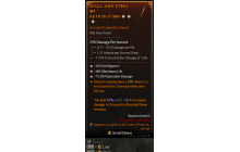 Legendary One-Handed Sword[*75 DMG_Vulnerable | *182 INT | *685 Life]