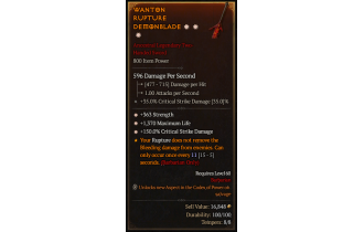 Legendary Two-Handed Sword[*150 DMG_Crit | *363 STR | *1370 Life]