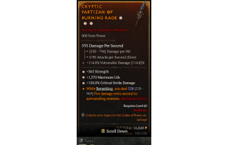 Legendary Polearm[*150 DMG_Crit | *363 STR | *1370 Life]