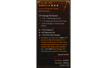 Legendary Dagger[*75 DMG_Vulnerable | *182 INT | *685 Life]