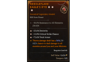 Legendary Amulet[*12 Crit | *72.6 TA | *23.6% DEX]