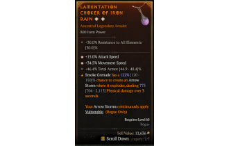 Legendary Amulet[*34.5 MS | *15 ATKSPD | 46.4 TA]