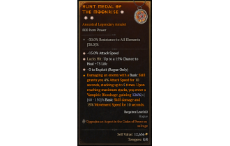 Legendary Amulet[Rogue | *3 Exploit | *15 ATKSPD]